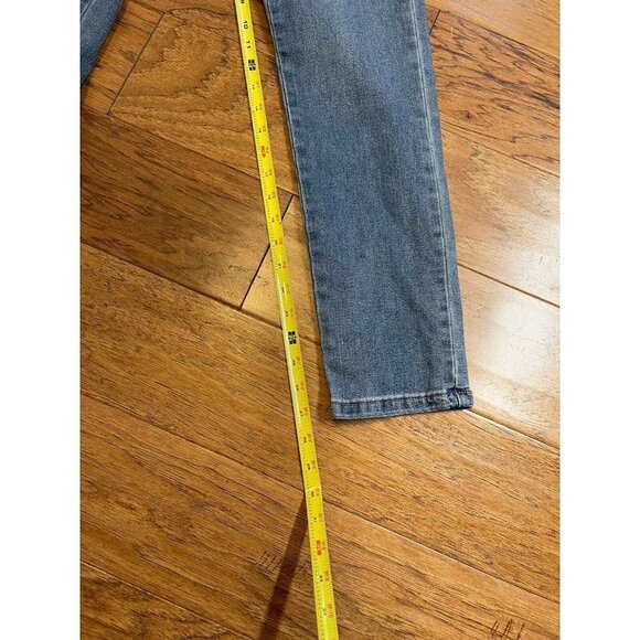 Western Tantrums Blue Denim Jeans Embroidered Floral Sz 4 - Picture 3 of 6